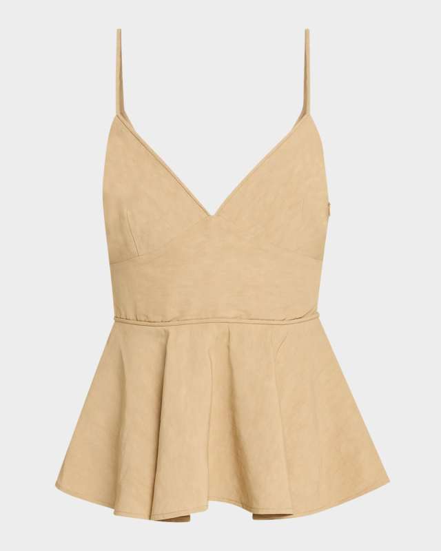 Basque Peplum Top